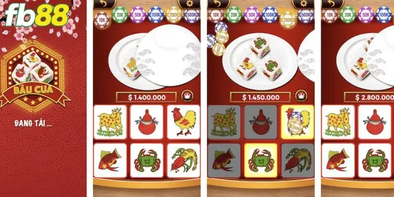 Luật chơi bầu cua tôm cá FB88 giữ nguyên như bản truyền thống