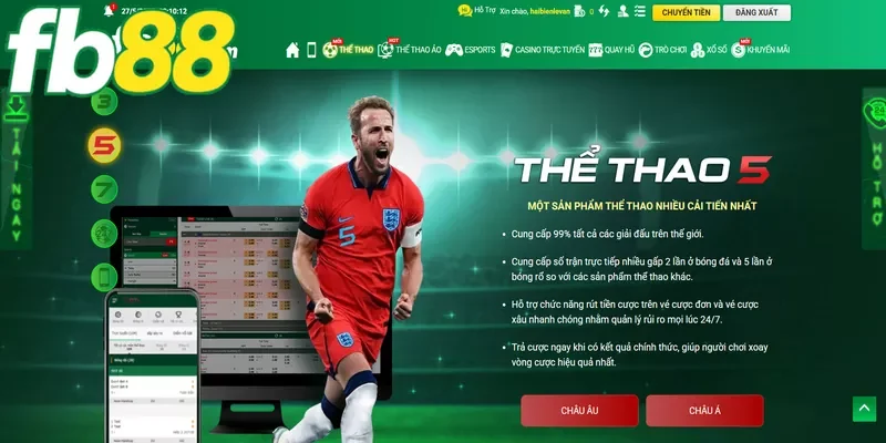 Các sảnh Thể Thao FB88 hấp dẫn mang đến trải nghiệm bất ngờ